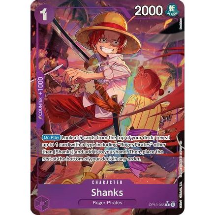 Shanks (065) (Alternate Art) (OP13-065) - Carrying On His Will Foil