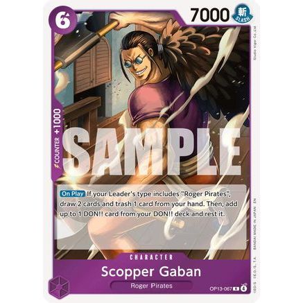 Scopper Gaban (OP13-067) - Carrying On His Will Foil