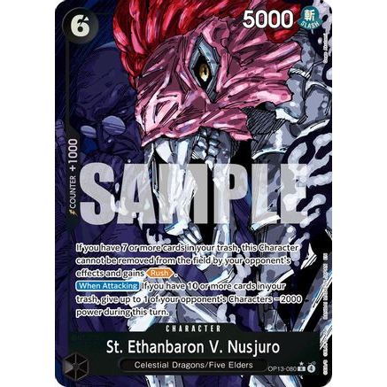 St. Ethanbaron V. Nusjuro (Alternate Art) (OP13-080) - Carrying On His Will Foil