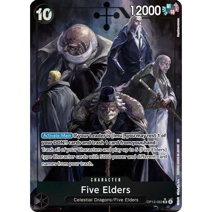Five Elders (Alternate Art) (OP13-082) - Carrying On His Will Foil