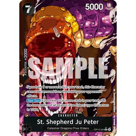 St. Shepherd Ju Peter (Alternate Art) (OP13-084) - Carrying On His Will Foil