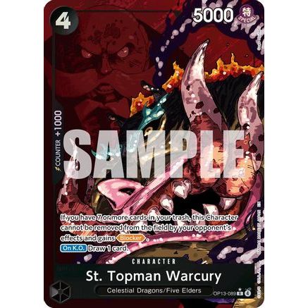 St. Topman Warcury (Alternate Art) (OP13-089) - Carrying On His Will Foil