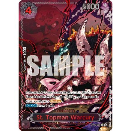 St. Topman Warcury (Parallel) (OP13-089) - Carrying On His Will Foil