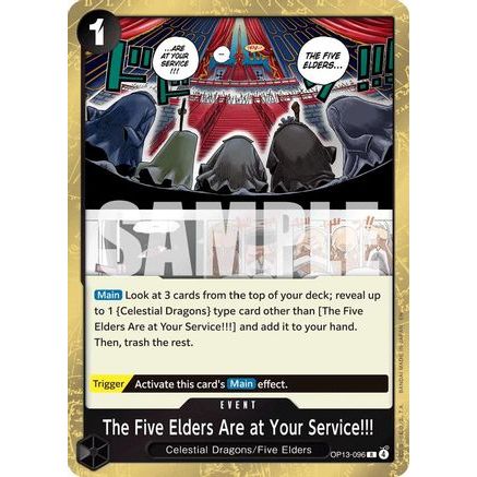 The Five Elders Are at Your Service!!! (OP13-096) - Carrying On His Will Foil