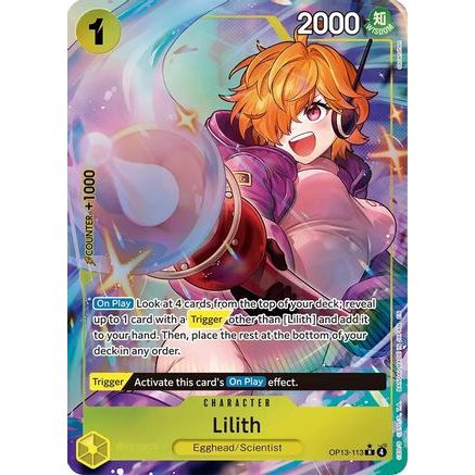 Lilith (Alternate Art) (OP13-113) - Carrying On His Will Foil