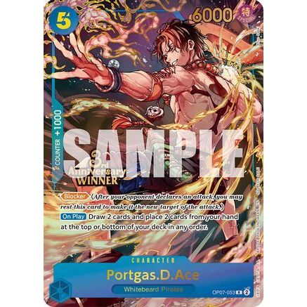 Portgas.D.Ace - OP07-053 (3rd Anniversary Winner) (OP07-053) - One Piece Promotion Cards Foil