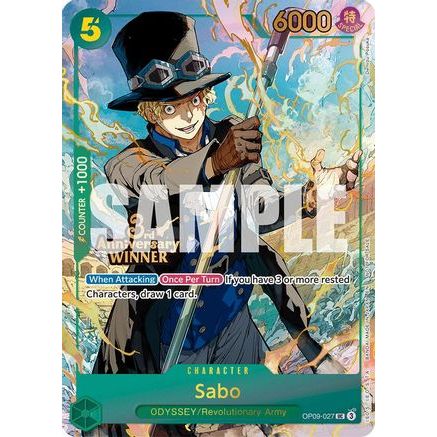 Sabo - OP09-027 (3rd Anniversary Winner) (OP09-027) - One Piece Promotion Cards Foil