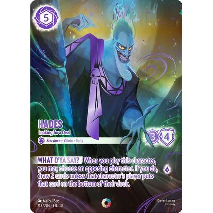 Hades - Looking for a Deal (Iconic) (242/204) - Whispers in the Well Holofoil