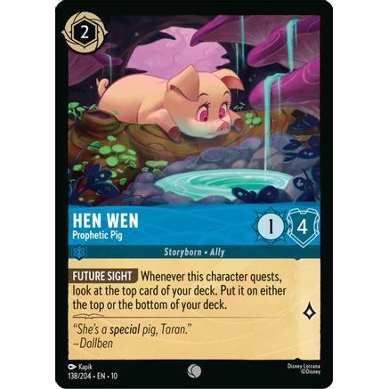 Hen Wen - Prophetic Pig (138/204) - Whispers in the Well Cold Foil