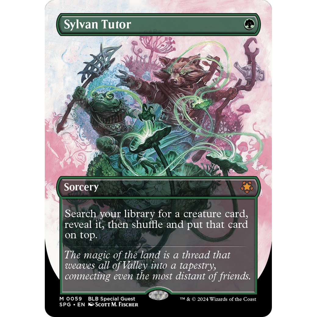 Sylvan Tutor (Borderless) (SPG-059) - Special Guests (Borderless) Foil