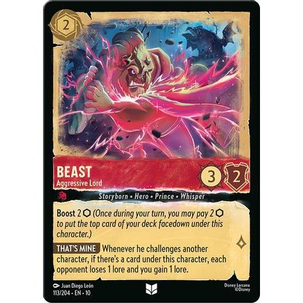 Beast - Aggressive Lord (113/204) - Whispers in the Well Cold Foil