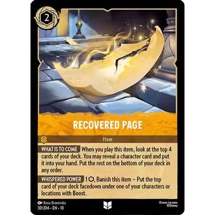 Recovered Page (30/204) - Whispers in the Well Cold Foil