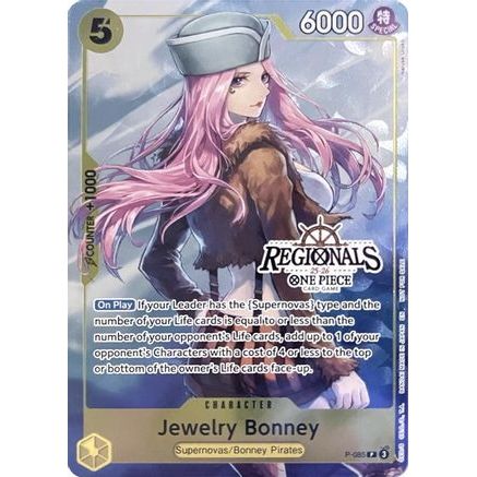 Jewelry Bonney (CS 25-26 Regionals Textured Chase Promo) (P-085) - One Piece Promotion Cards Foil