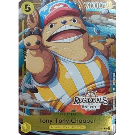 Tony Tony.Chopper (CS 25-26 Regionals Textured Chase Promo) (P-089) - One Piece Promotion Cards Foil