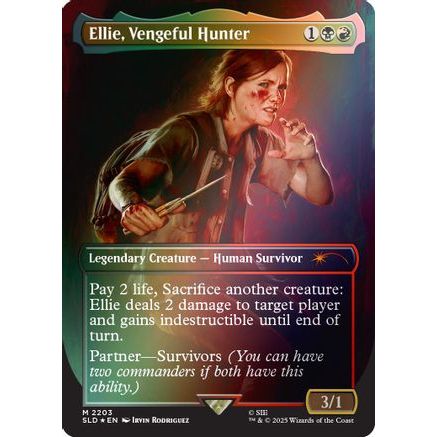 Ellie, Vengeful Hunter (Rainbow Foil) (SLD-2203) - Secret Lair Drop Series Foil