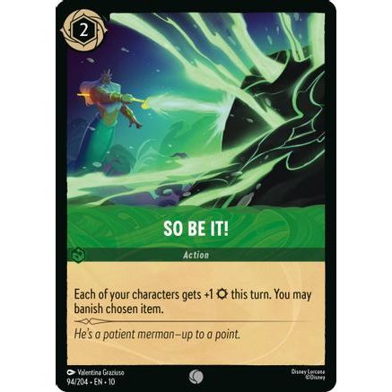 So Be It! (94/204) - Whispers in the Well Cold Foil