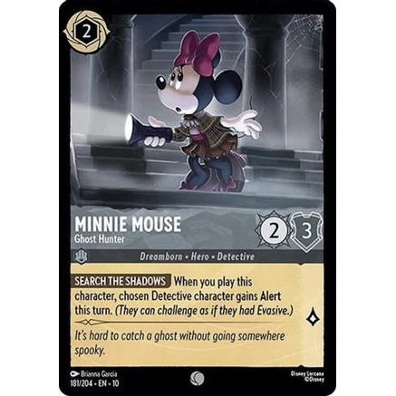 Minnie Mouse - Ghost Hunter (181/204) - Whispers in the Well Cold Foil