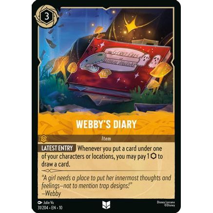 Webby's Diary (31/204) - Whispers in the Well Cold Foil