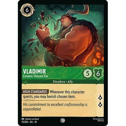Vladimir - Ceramic Unicorn Fan (75/204) - Whispers in the Well Cold Foil