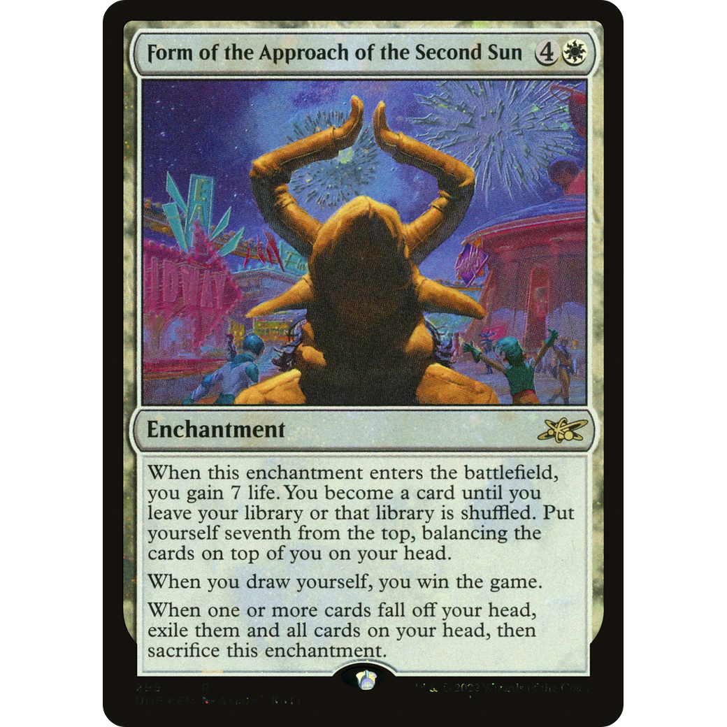 Form of the Approach of the Second Sun (Galaxy Foil) (UNF-295) - Unfinity Foil