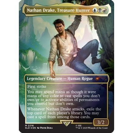 Nathan Drake, Treasure Hunter (Rainbow Foil) (SLD-2216) - Secret Lair Drop Series Foil