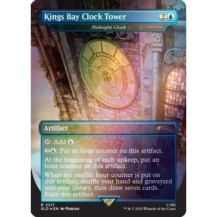Kings Bay Clock Tower - Midnight Clock (Rainbow Foil) (SLD-2217) - Secret Lair Drop Series Foil