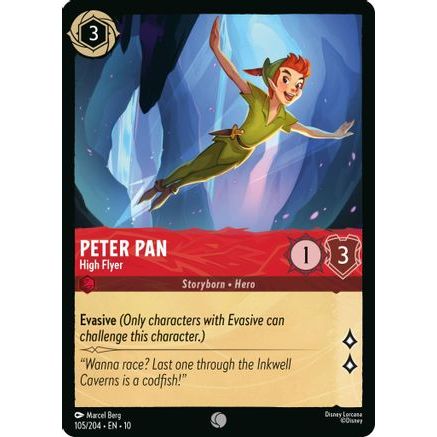 Peter Pan - High Flyer (105/204) - Whispers in the Well Cold Foil