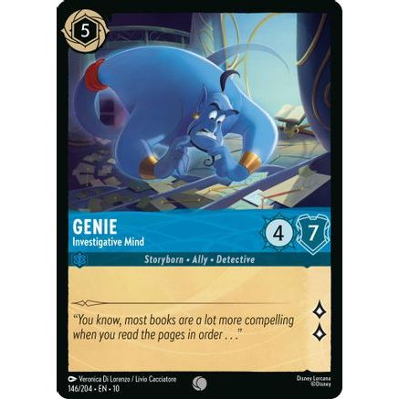Genie - Investigative Mind (146/204) - Whispers in the Well Cold Foil