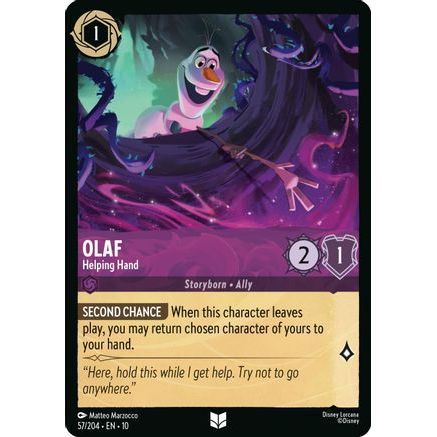 Olaf - Helping Hand (57/204) - Whispers in the Well Cold Foil