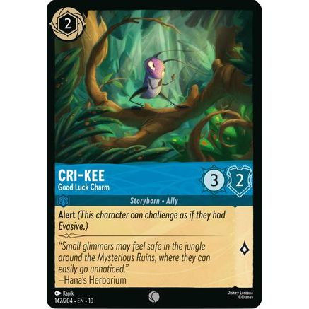 Cri-Kee - Good Luck Charm (142/204) - Whispers in the Well Cold Foil