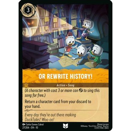 Or Rewrite History! (27/204) - Whispers in the Well Cold Foil