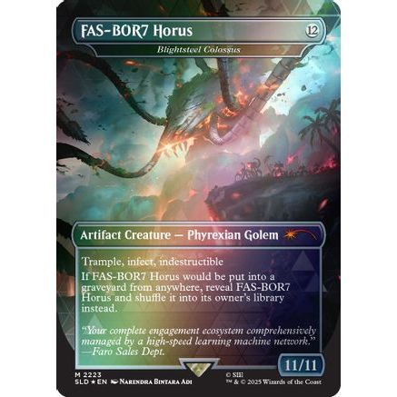 FAS-BOR7 Horus - Blightsteel Colossus (Rainbow Foil) (SLD-2223) - Secret Lair Drop Series Foil