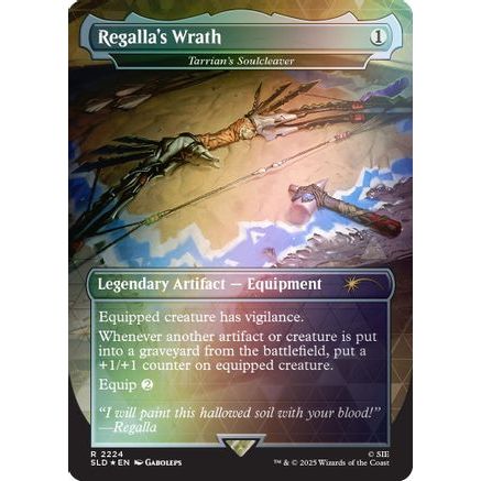 Regalla's Wrath - Tarrian's Soulcleaver (Rainbow Foil) (SLD-2224) - Secret Lair Drop Series Foil