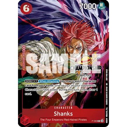 Shanks (CS 25-26 Event Pack Finalist Ver.) (P-083) - One Piece Promotion Cards Foil