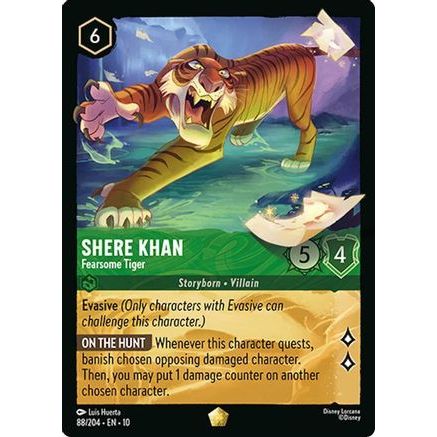 Shere Khan - Fearsome Tiger (88/204) - Whispers in the Well Cold Foil