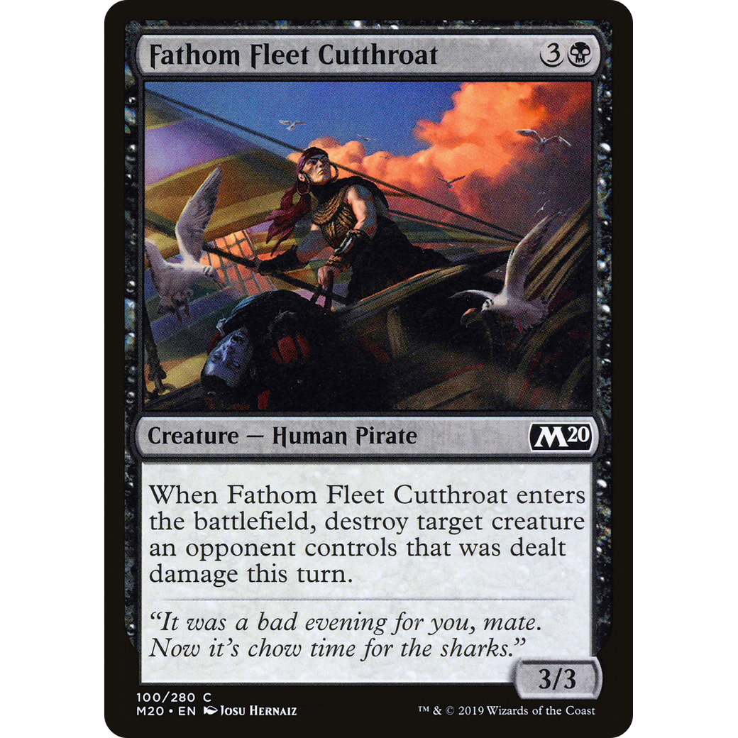 Fathom Fleet Cutthroat (M20-100) - Core Set 2020 Foil