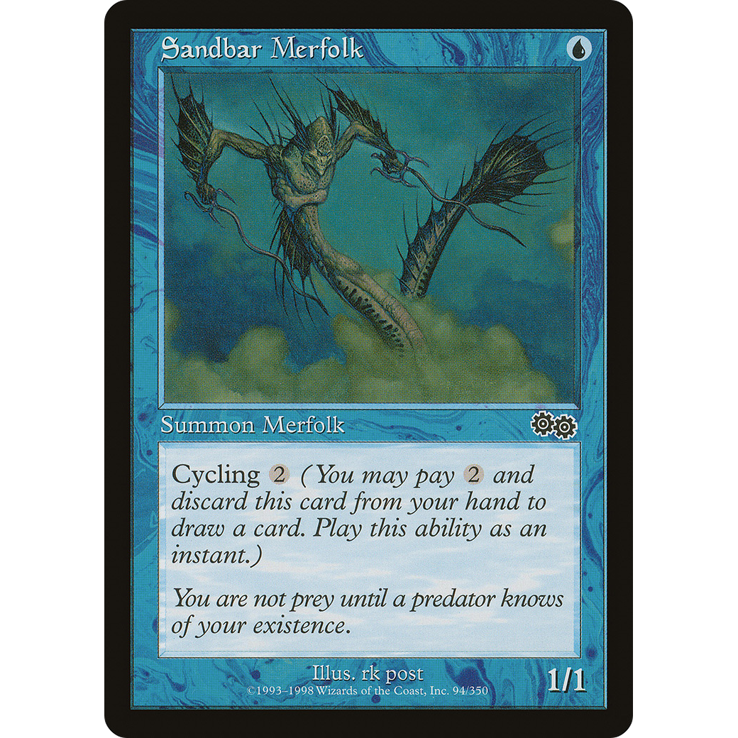 Sandbar Merfolk (USG-094) - Urza's Saga