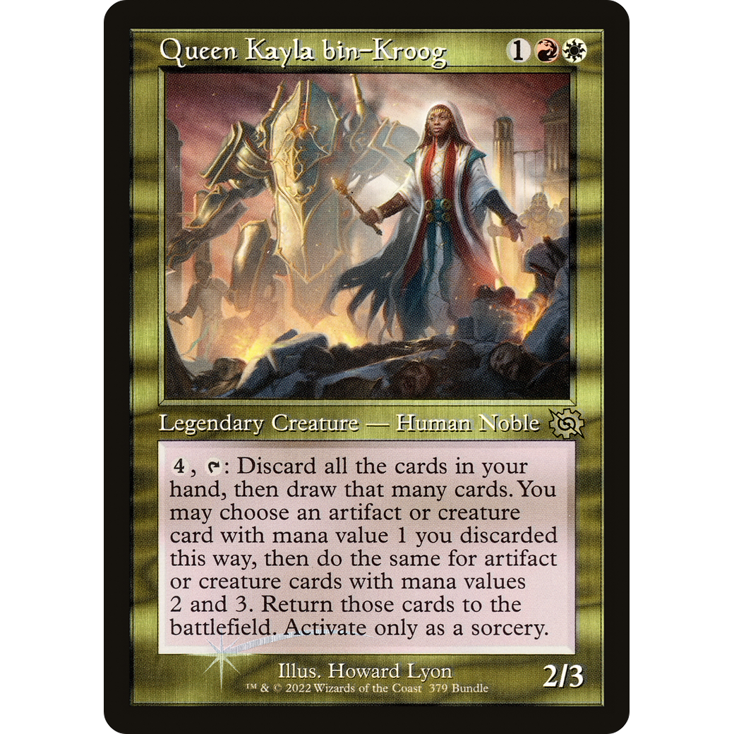 Queen Kayla bin-Kroog (Retro Frame) (BRO Bundle) (UMP-379) - The Brothers' War Foil