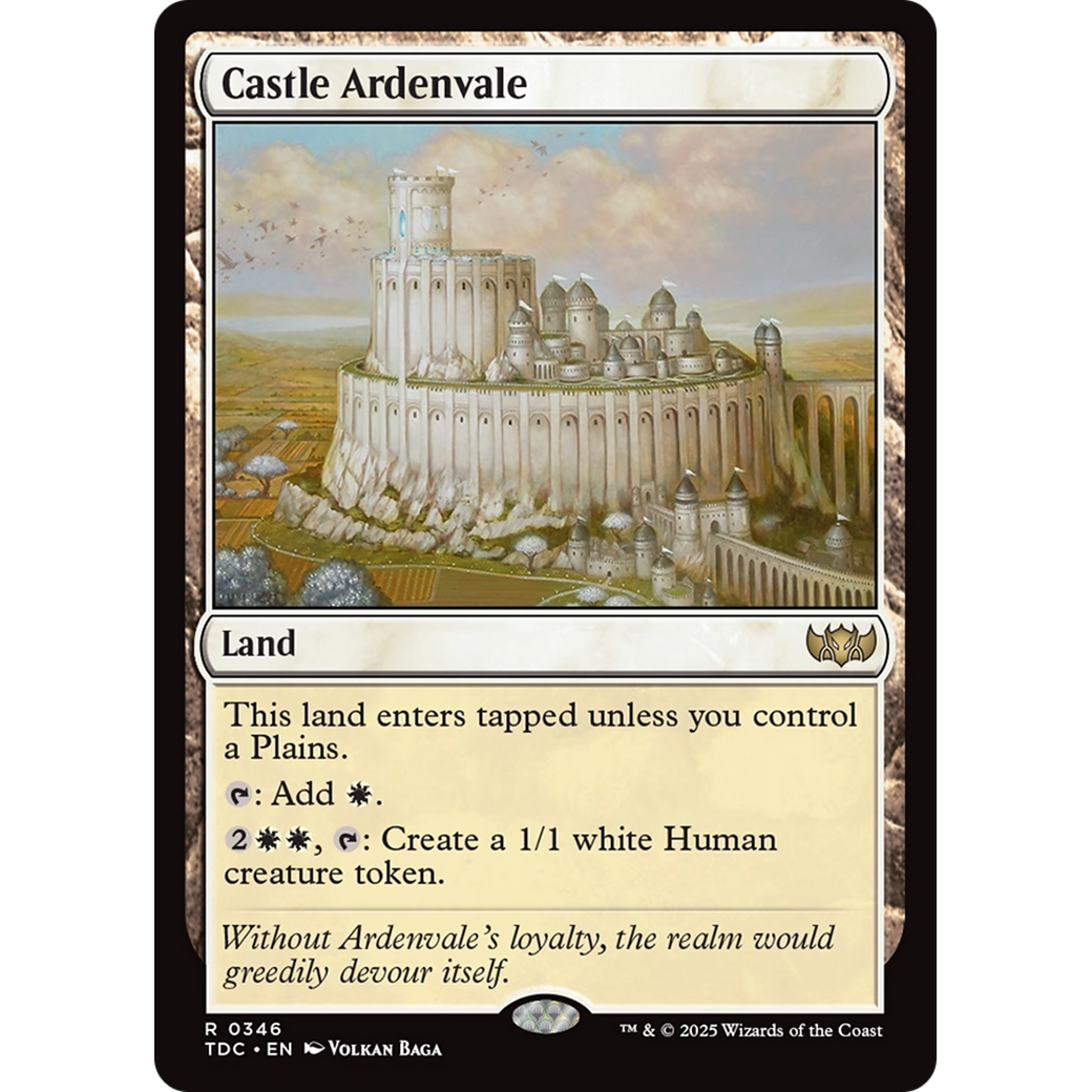 Castle Ardenvale (TDC-346) - Commander: Tarkir: Dragonstorm
