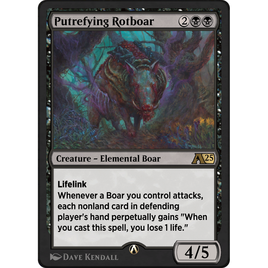 Putrefying Rotboar (YBLB-010) - Alchemy: Bloomburrow