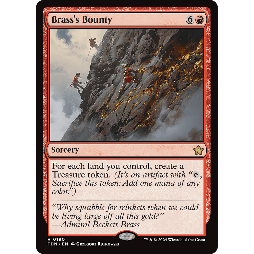 Brass's Bounty (FDN-190) - Foundations Foil