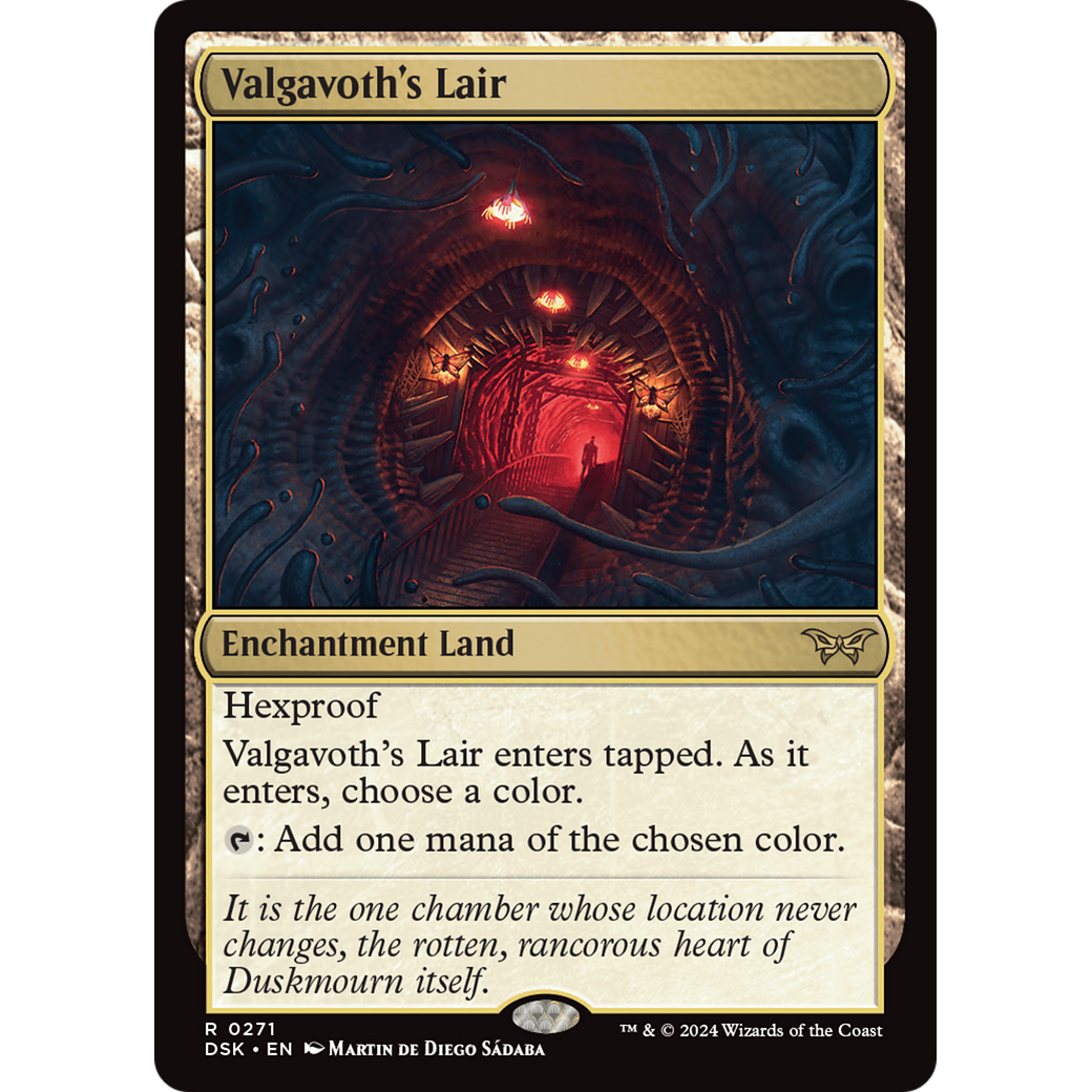 Valgavoth's Lair (DSK-271) - Duskmourn: House of Horror Foil
