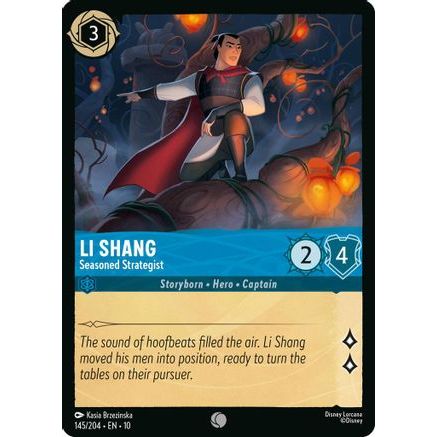 Li Shang - Seasoned Strategist (145/204) - Whispers in the Well Cold Foil