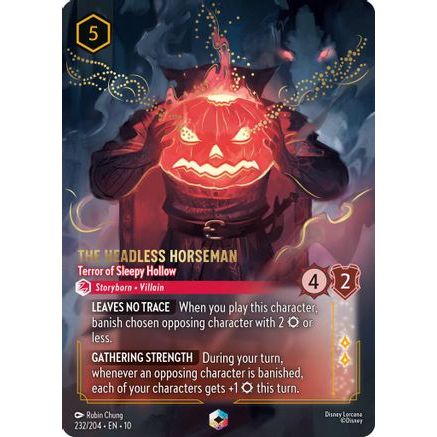 The Headless Horseman - Terror of Sleepy Hollow (Enchanted) (232/204) - Whispers in the Well Holofoil