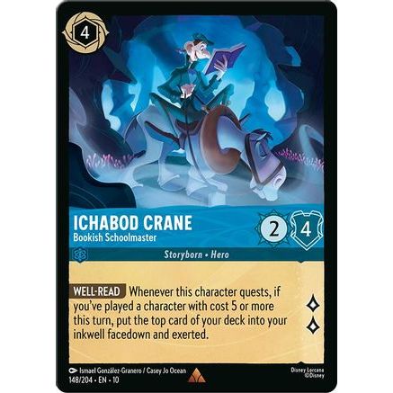 Ichabod Crane - Bookish Schoolmaster (148/204) - Whispers in the Well Cold Foil
