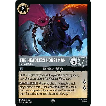 The Headless Horseman - Cursed Rider (174/204) - Whispers in the Well Cold Foil