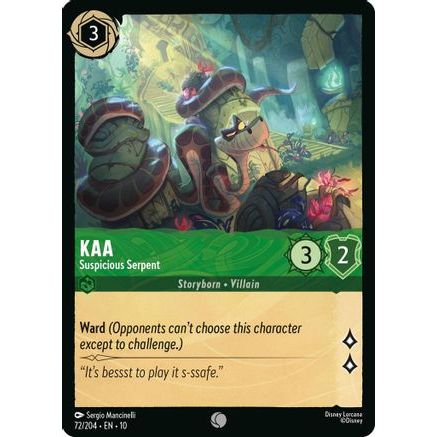 Kaa - Suspicious Serpent (72/204) - Whispers in the Well Cold Foil