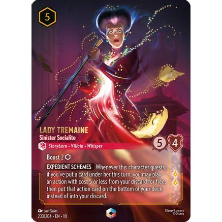 Lady Tremaine - Sinister Socialite (Enchanted) (233/204) - Whispers in the Well Holofoil