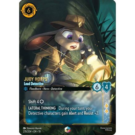 Judy Hopps - Lead Detective (Enchanted) (235/204) - Whispers in the Well Holofoil