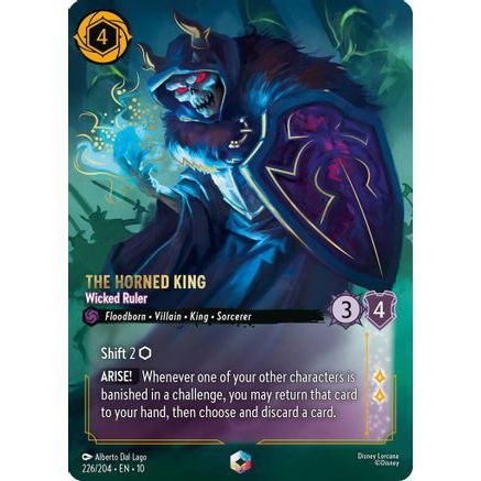 The Horned King - Wicked Ruler (Enchanted) (226/204) - Whispers in the Well Holofoil
